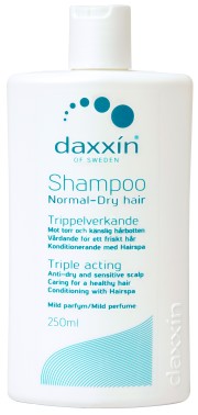 daxxin, shampoo, mjäll, dandruff, känslig hårbotten, hårvård,