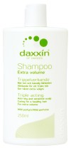 daxxin, shampoo extra volume, danadruff, mjäll, känslig hårbotten, hårvård,