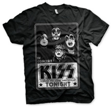 KISS: In Concert Distressed Poster T-Shirt (black)