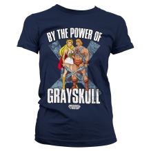 Masters Of The Universe - By The Power Of Grayskull Girly Tee (navy)