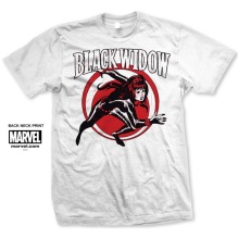 MARVEL: Black Widow Simple T-shirt (white)