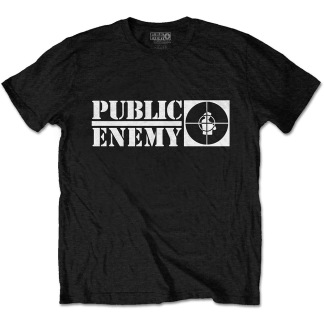 PUBLIC ENEMY: Crosshairs Logo T-shirt (black)