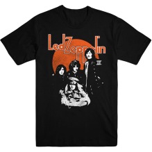 LED ZEPPELIN: Orange Circle T-shirt (black)