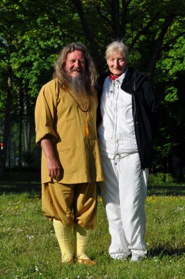 Master Marcus med Qigonginstruktör M.D. Grazyna Stoklosinska- Makowka ifrån Bielsko Biala.