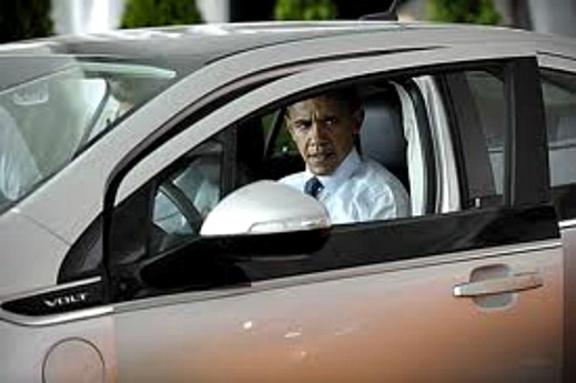 Obama testkör en Volt Obama testkör en Volt