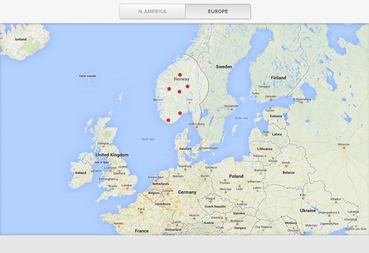 Europeiska Superchargers nu på Teslas hemsida Europeiska Superchargers nu på Teslas hemsida