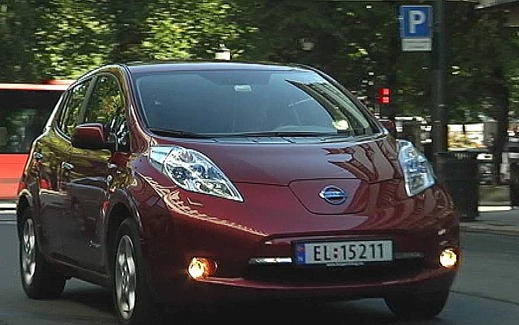 1 av de 14 462 norska elbilarna (Bild: svt) 1 av de 14 462 norska elbilarna (Bild: svt)