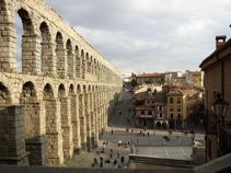 Akvedukten i Segovia, det största romerska byggnadsverket i Spanien
