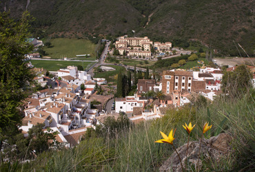 In background Gran Hotel & Spa, Benahavis