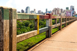 The bridge linking Brazil with Paraguay, Foz do Iguacu
