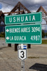 Road sign at the end of the world, Ushuaia