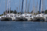 Catamarans at Marigot,  Saint Martin