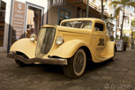 Old classic car at Old Street in Phillpsburg, Sint Maarten