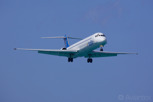 Insel Air McDonnell Douglas MD80 on approach to Princess Juliana Airport, Sint Maarten