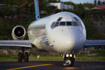 Insel Air McDonnell Douglas MD80 lining up for departure at Princess Juliana Airport, Sint Maarten