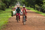 Locals on the ride at Angkor Thom