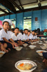 School lunch in the floating village at Chong Kneas, Tonlé Sap Lake