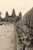 Tourists walking the Causeway at Angkor Wat, Siem Reap