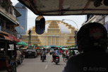 Tuk-tuk ride to the Central Market building, Phnom Penh