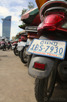 Parked vespas, Phnom Penh