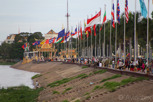 Beack walk at Mekong River at Sisowath Quay, Phnom Penh