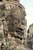 Enigmatic stone face at Bayon, Angkor Thom