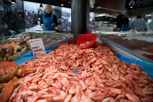 Fresh shrimps at the Fish Market, Bergen