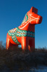The world's largest Dalecarlian Horse, Avesta