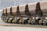 Iron railwagons at LKAB, Kiruna