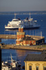 A Scandlines ferry at Helsingborg harbor