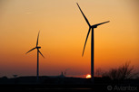 Wndmills during sunset, Landskrona