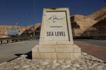 Sea level enroute to the Dead Sea