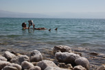 The salty Dead Sea