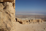 Massada with the Dead Sea as backdrop