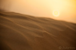Desert sand during sunset