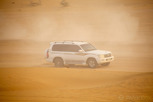 Jeep safari over the sand dunes