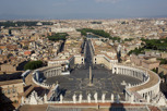 Rooftop view from Saint Peter's Basilica, Vatican City