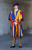 Swiss guard outside Saint Peter's Basilica, Vatican City