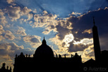 Saint Peter's Basilica at twilight, Vatican City