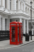 Red telephone box, London