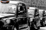 English taxi cabs, London