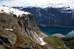 The trail to Trolltunga, Skjeggedal