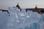 Ice sculptures at the Ice Hotel, Jukkasjärvi