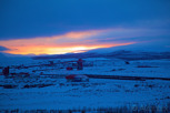 Sunset over the LKAB mine, Kiruna