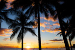 Sunset over Waikki Beach, Hawaii