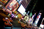 Taxi cabs at Times Square