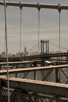 Manhattan bridges and Empire State building, New York