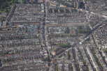 Typical London neigborhood as seen from above