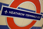 Heathrow underground station, London