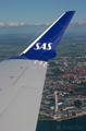 Inflight shot of Malmö and Turning Torso onboard a CRJ 900 to Copenhagen/Kastrup